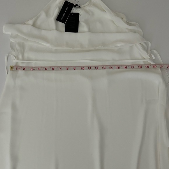 ATM Anthony Thomas Melillo Georgette Crepe Halter Dress in Chalk beige - size XS - Picture 11 of 11
